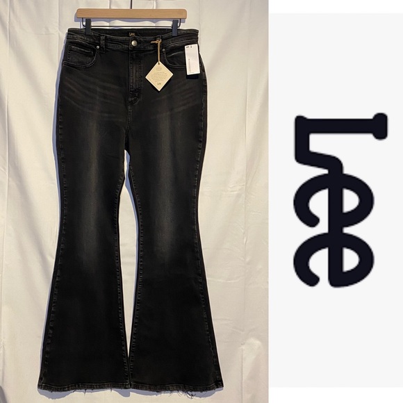LEE Vintage Modern Denim Jeans High Rise Flare NWT - Picture 3 of 11